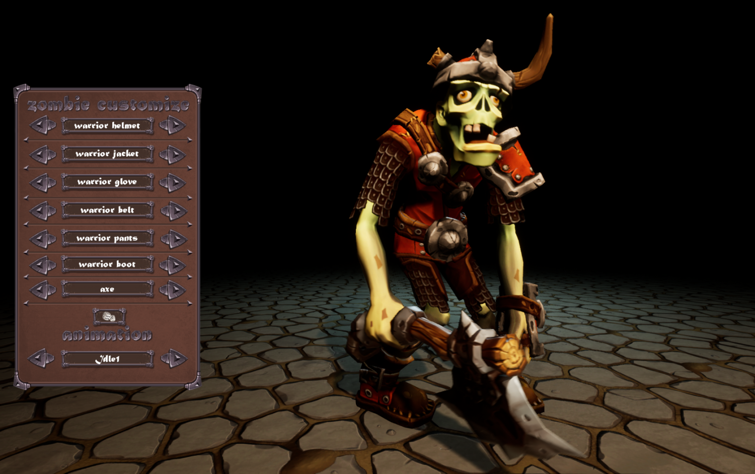 Customization Stylized Zombie 3D Модель In Монстр 3DExport
