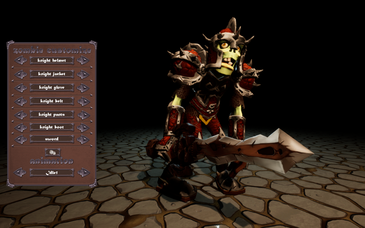 Customization Stylized Zombie 3D Модель In Монстр 3DExport
