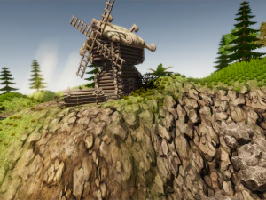 stylized village construction kit 3D Model