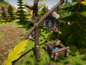 stylized village construction kit 3D Model