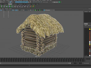 stylized village construction kit 3D Model
