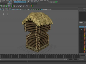 stylized village construction kit 3D Model