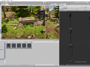 stylized village construction kit 3D Model