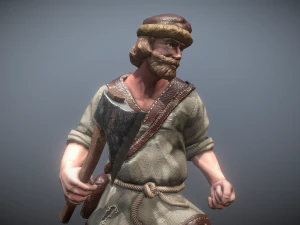 peasant villager man 3D Model