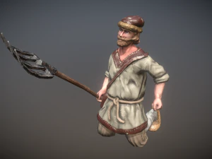 peasant villager man 3D Model