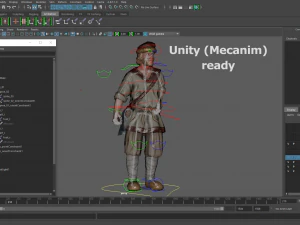 peasant villager man 3D Model