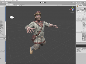 peasant villager man Model 3D