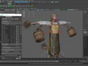 peasant villager old woman 3D Model