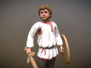 peasant villager boy 3D Model