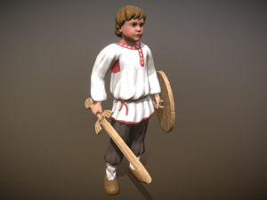peasant villager boy 3D Модель