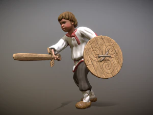 peasant villager boy 3D Model