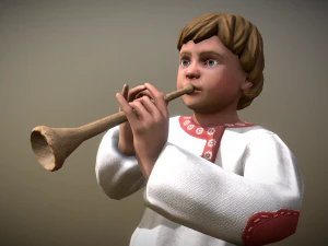 peasant villager boy 3D Model