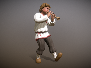 peasant villager boy 3D Модель