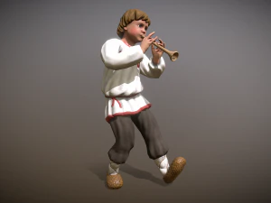 peasant villager boy 3D Model