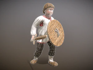 peasant villager boy 3D Model