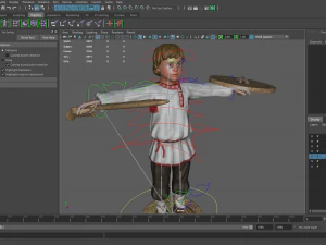 peasant villager boy 3D Model