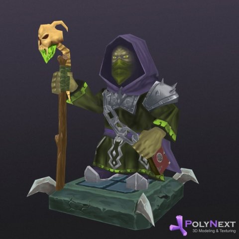 necromancer 3D-Modell .c4d .max .obj .3ds .fbx .stl .blend 