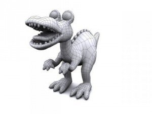 cartoon tyrannosaurus 3D Модель