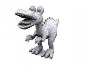 cartoon tyrannosaurus 3D Model