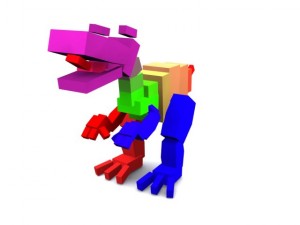 cartoon tyrannosaurus 3D Модель
