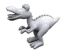 cartoon tyrannosaurus 3D Model