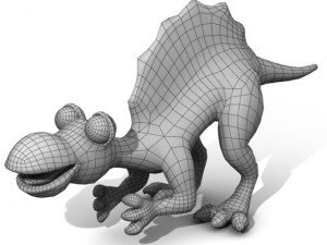 cartoon spinosaurus 3D Model