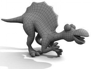 cartoon spinosaurus 3D Model