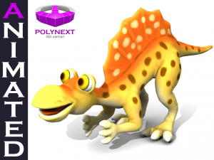 cartoon spinosaurus Model 3D