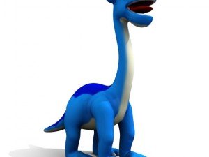 cartoon diplodocus 3D Model