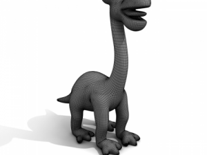 cartoon diplodocus 3D Model