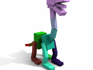 cartoon diplodocus 3D Model