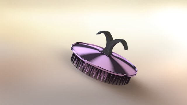 hair comb 3D 프린트 모델 .c4d .max .obj .3ds .fbx .stl .blend 
