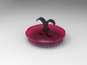 hair comb 3D 프린트 모델