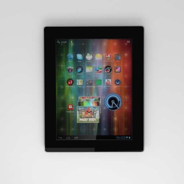 prestigio multipad 80 note Modelo 3D .c4d .max .obj .3ds .fbx .stl .blend 