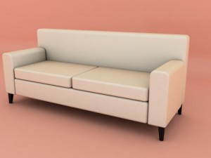 sofa basic Modèle 3D