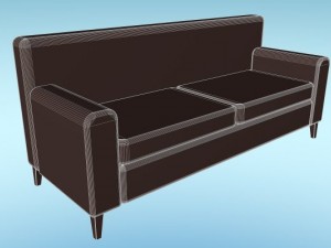 sofa basic 3D 模型