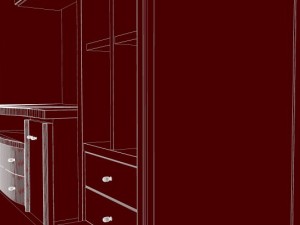 bookcase library and tv support 3D Model