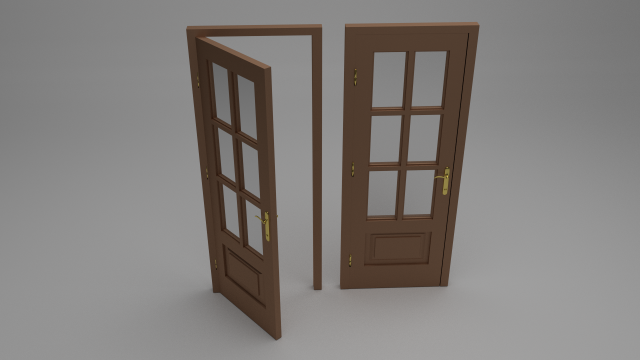 door 3D Модель .c4d .max .obj .3ds .fbx .stl .blend 