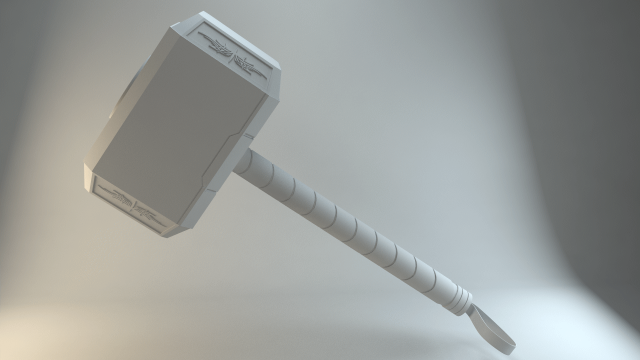 thors hammer Modello 3D .c4d .max .obj .3ds .fbx .stl .blend