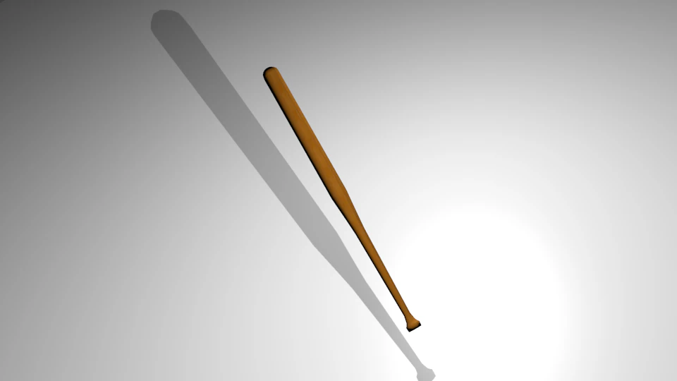 baseball bat 3D Model .c4d .max .obj .3ds .fbx .stl .blend 