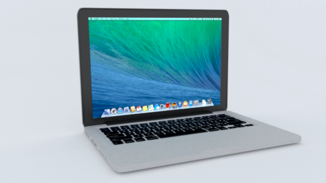 macbook pro Modelo 3D .c4d .max .obj .3ds .fbx .stl .blend 