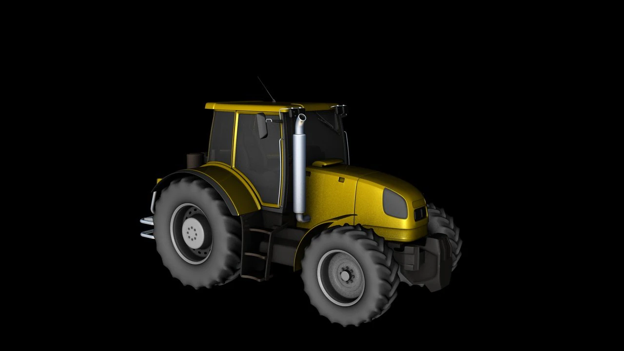 trattore Modello 3D .c4d .max .obj .3ds .fbx .stl .blend 