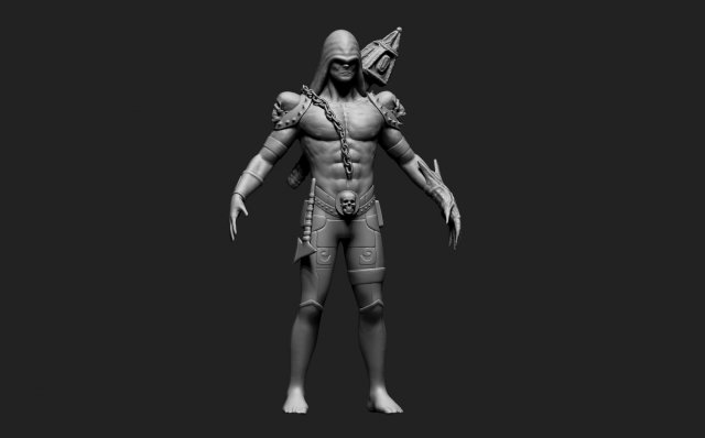 warrior Modèle 3D .c4d .max .obj .3ds .fbx .stl .blend 