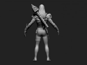 warrior Modèle 3D