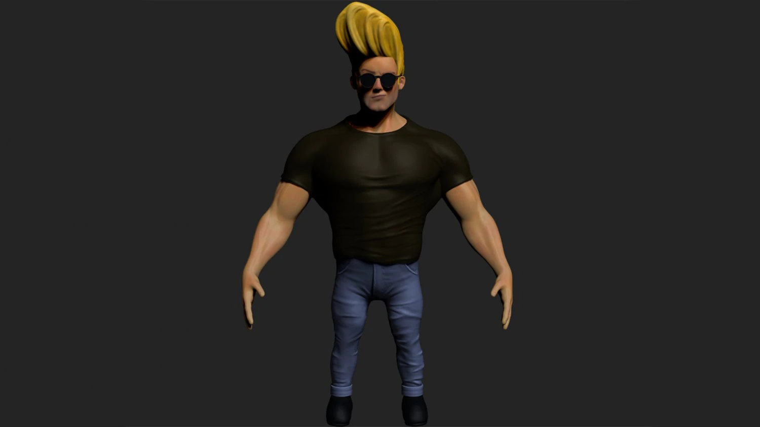 johnny bravo 3D Model .c4d .max .obj .3ds .fbx .stl .blend 