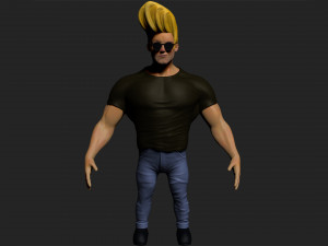 johnny bravo Modello 3D