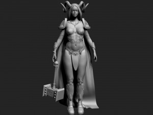 warrior woman Modello 3D