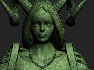 warrior woman 3D Model