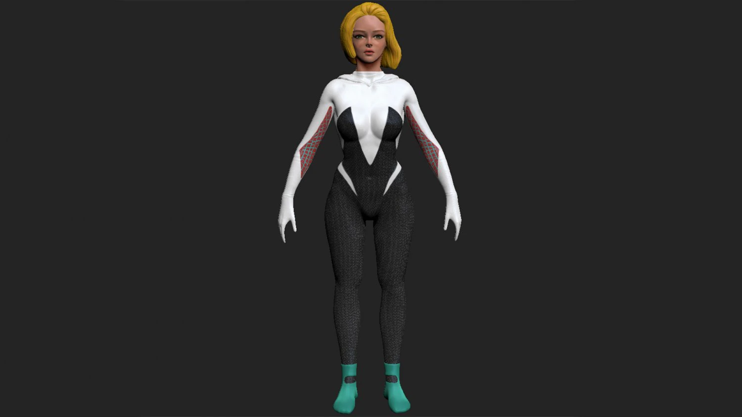 gwen aranha Modelo 3D .c4d .max .obj .3ds .fbx .stl .blend
