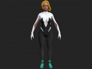 spider gwen Modello 3D
